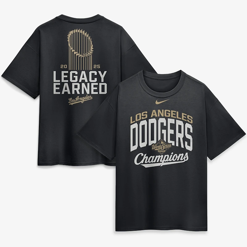 Men's Nike Black Los Angeles Dodgers 2026 Gold Collection Legacy Earned T-Shirt