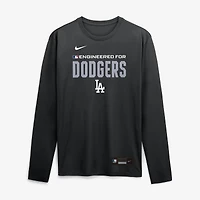Men's Nike Black Los Angeles Dodgers Authentic Collection Legend Dri-FIT Long Sleeve T-Shirt