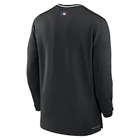 Men's Nike Black Los Angeles Dodgers Authentic Collection Performance Half-Zip Top
