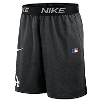 Short en tricot Nike noir pour homme, collection authentique des Los Angeles Dodgers