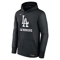 Men's Nike Black Los Angeles Dodgers Authentic Collection Performance Pullover Hoodie