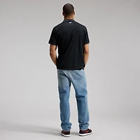 Polo rayé Victoire des Dodgers de Los Angeles, collection authentique Nike Royal Dri-FIT pour homme