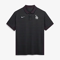 Men's Nike Royal Los Angeles Dodgers Authentic Collection Striped Victory Dri-FIT Polo