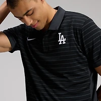 Men's Nike Royal Los Angeles Dodgers Authentic Collection Striped Victory Dri-FIT Polo