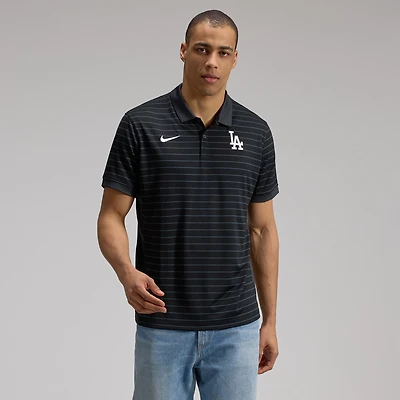 Men's Nike Royal Los Angeles Dodgers Authentic Collection Striped Victory Dri-FIT Polo