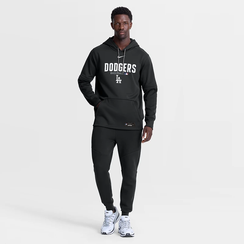 Sweat à capuche Nike Authentic Collection Therma-FIT noir pour homme, Los Angeles Dodgers de Nike.