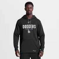 Sweat à capuche Nike Authentic Collection Therma-FIT noir pour homme, Los Angeles Dodgers de Nike.
