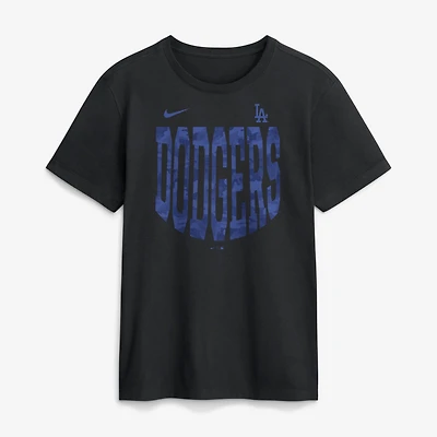 T-shirt Nike Velocity Victor camouflage Los Angeles Dodgers noir pour homme