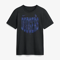 T-shirt Nike Velocity Victor camouflage Los Angeles Dodgers noir pour homme