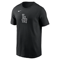 T-shirt Nike noir pour homme avec logo Color Pop des Dodgers de Los Angeles