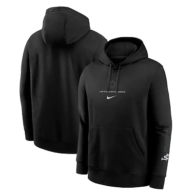 Sweat à capuche en molleton Nike noir Fashion Club des Los Angeles Dodgers pour homme