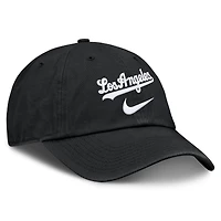 Casquette ajustable Nike noire Los Angeles Dodgers Primetime Club pour homme