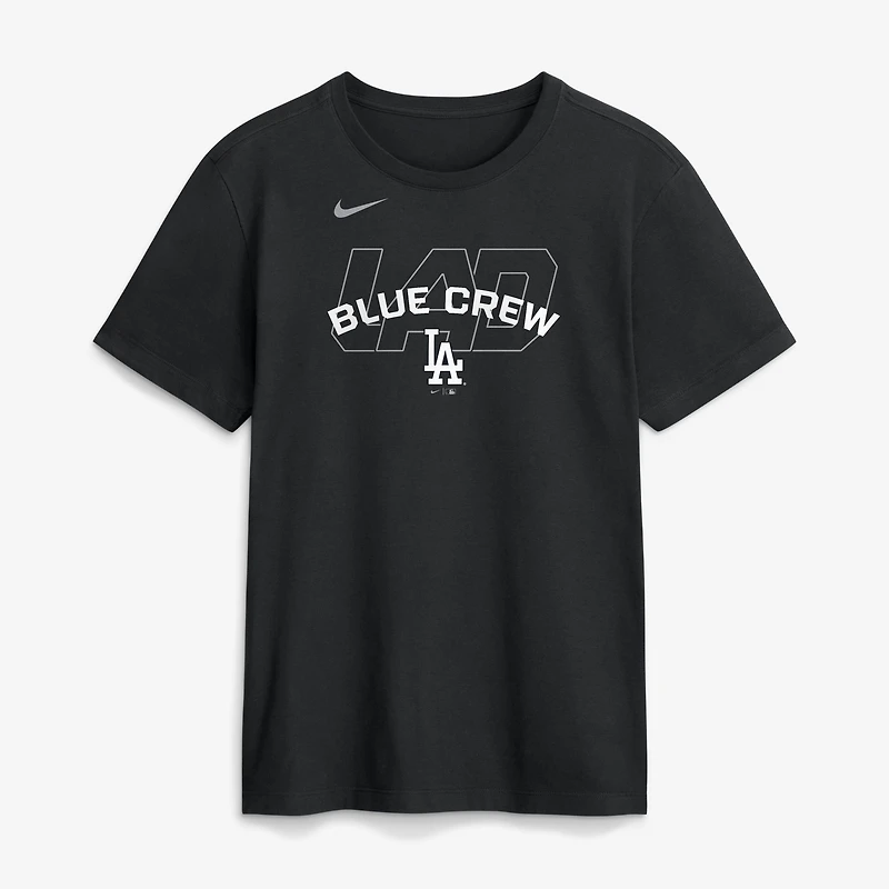 T-shirt Nike noir pour homme Los Angeles Dodgers Primetime Fashion