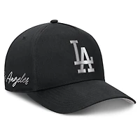 Casquette ajustable Nike Rise Dri-FIT Los Angeles Dodgers noire pour homme