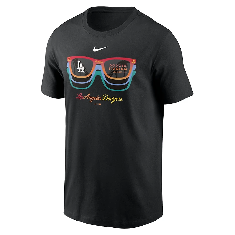 T-shirt Nike Los Angeles Dodgers Local Team pour homme avec lunettes de soleil noires