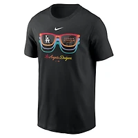 T-shirt Nike Los Angeles Dodgers Local Team pour homme avec lunettes de soleil noires