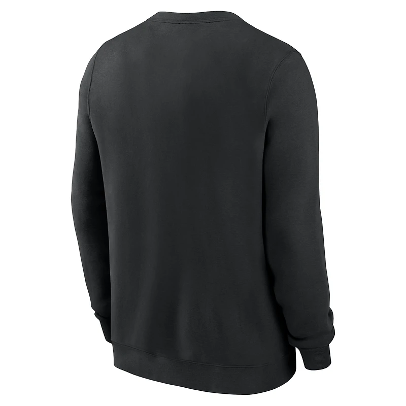 Sweat-shirt Nike noir Los Angeles Dodgers pour homme