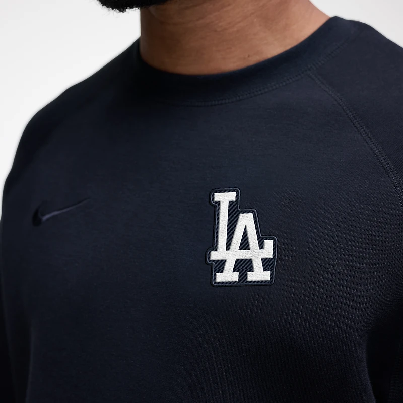 Sweat-shirt Nike Tech Fleece Raglan noir pour homme des Dodgers de Los Angeles