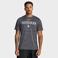 T-shirt Nike Velocity Dri-FIT noir pour homme des Dodgers de Los Angeles