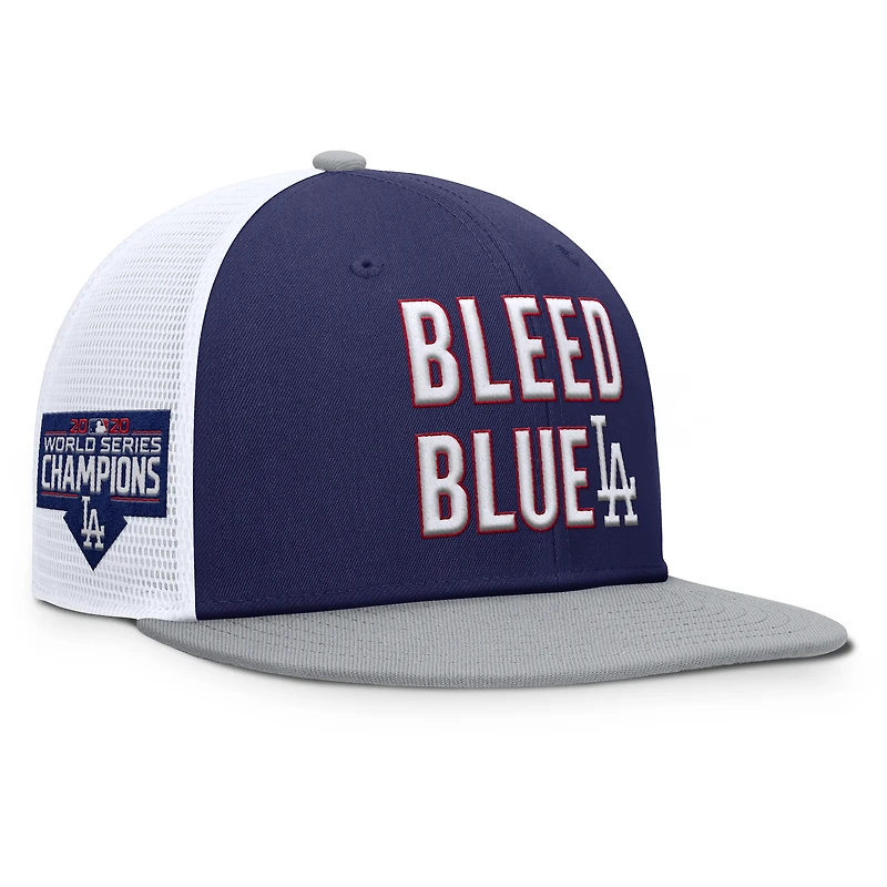 Casquette Snapback Nike bleue Los Angeles Dodgers Pro Trucker pour homme