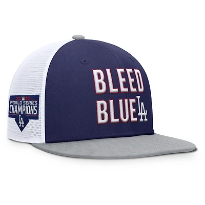 Casquette Snapback Nike bleue Los Angeles Dodgers Pro Trucker pour homme