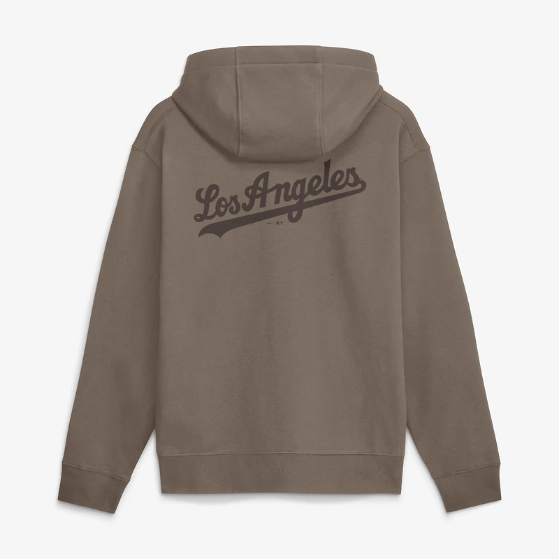 Men's Nike Brown Los Angeles Dodgers Fashion Club Pullover Hoodie