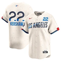 Maillot Nike Clayton Kershaw crème pour homme des Dodgers de Los Angeles City Connect Limited Player