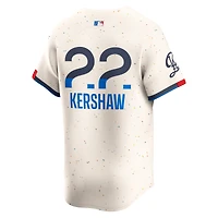 Maillot Nike Clayton Kershaw crème pour homme des Dodgers de Los Angeles City Connect Limited Player
