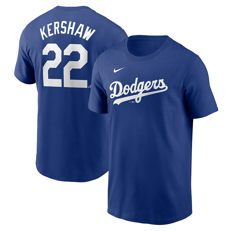 Men's Nike Clayton Kershaw Royal Los Angeles Dodgers Fuse Name & Number T-Shirt