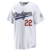 Men's Nike Clayton Kershaw White Los Angeles Dodgers 2026 Gold Collection Stadium Jersey