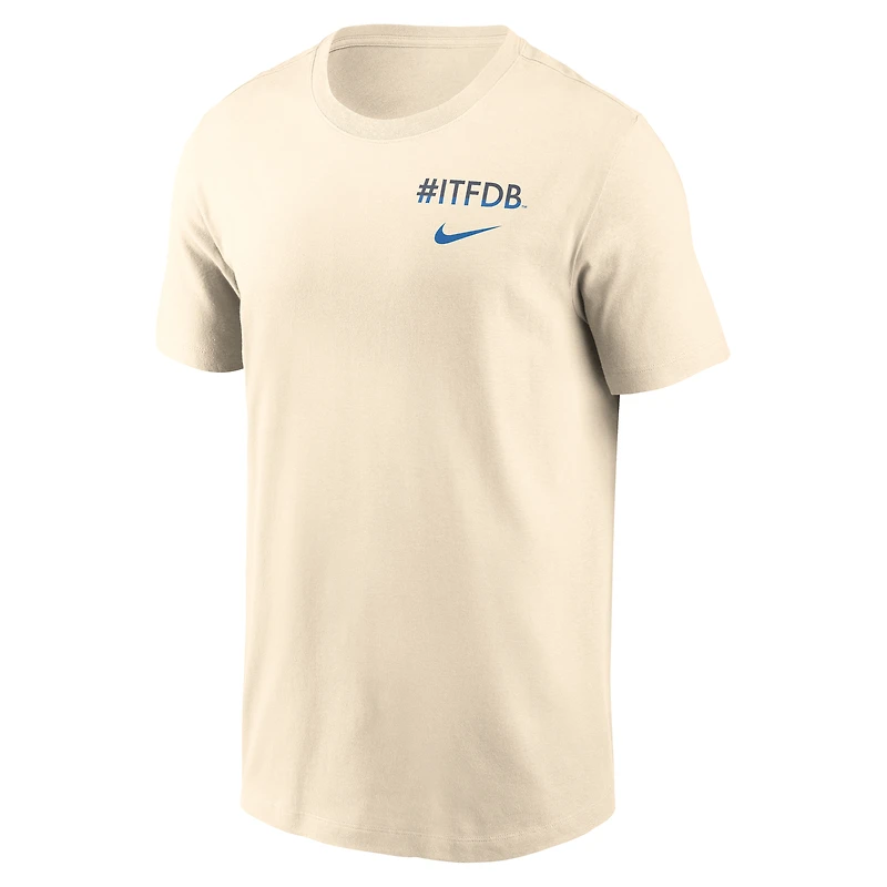 Men's Nike Cream Los Angeles Dodgers 2025 City Connect 2-Hit T-Shirt