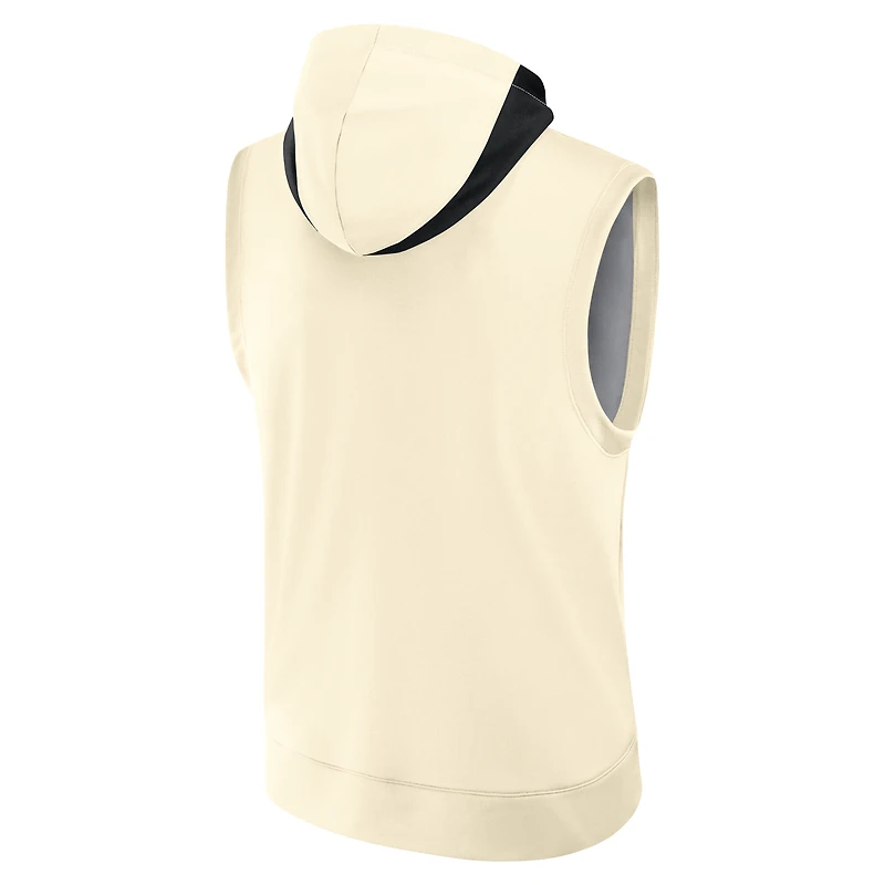 Men's Nike Cream Los Angeles Dodgers 2025 City Connect Authentic Collection Dri-FIT Sleeveless Hoodie