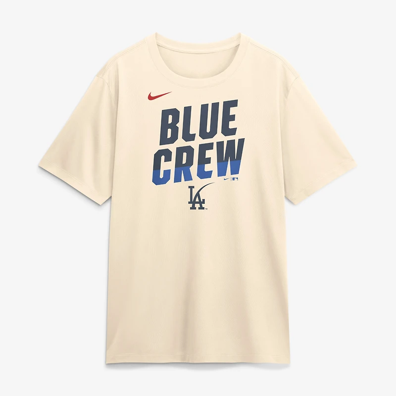 Men's Nike Cream Los Angeles Dodgers 2026 City Connect Team Phrase Script Dri-FIT T-Shirt