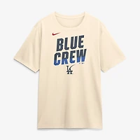 Men's Nike Cream Los Angeles Dodgers 2026 City Connect Team Phrase Script Dri-FIT T-Shirt
