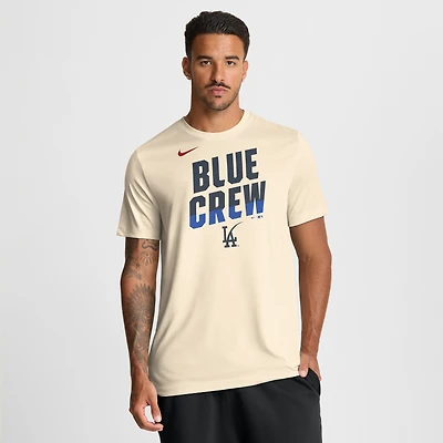 Men's Nike Cream Los Angeles Dodgers 2026 City Connect Team Phrase Script Dri-FIT T-Shirt
