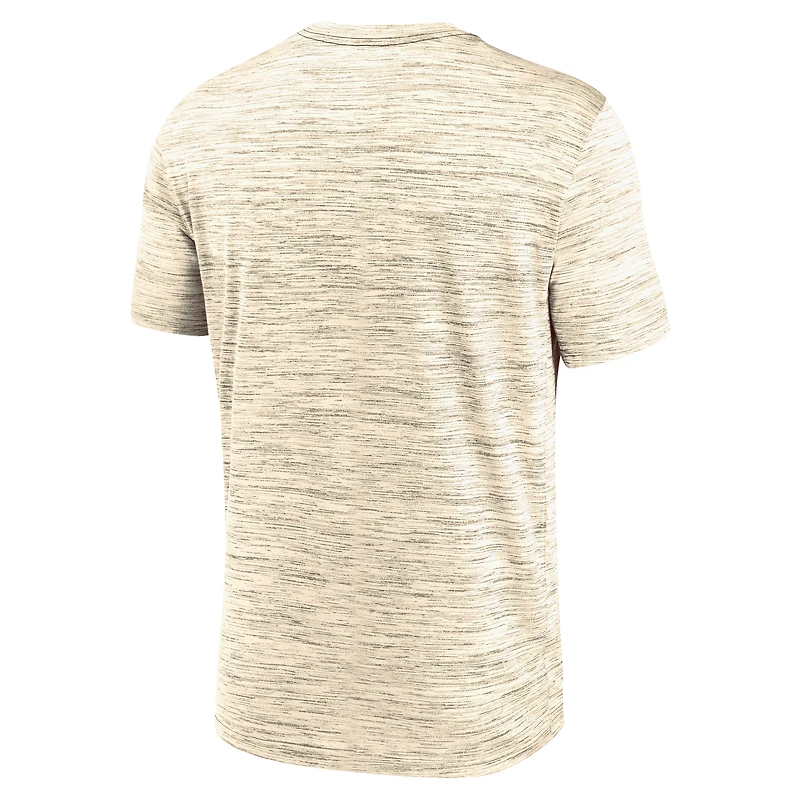 Men's Nike Cream Los Angeles Dodgers Authentic Collection City Connect Velocity Dri-FIT T-Shirt