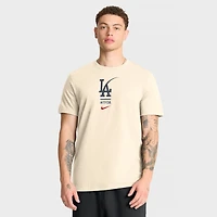 Men's Nike Cream Los Angeles Dodgers City Connect 2-Hit T-Shirt