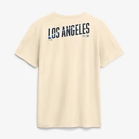 Men's Nike Cream Los Angeles Dodgers City Connect 2-Hit T-Shirt