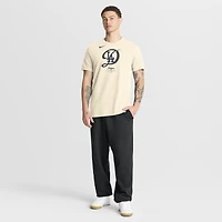 Men's Nike Cream Los Angeles Dodgers City Connect Large Logo T-Shirt