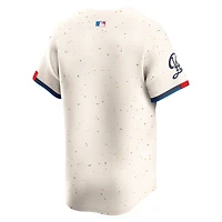 Men's Nike  Cream Los Angeles Dodgers City Connect Limited Jersey