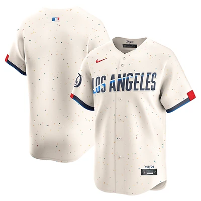 Men's Nike  Cream Los Angeles Dodgers City Connect Limited Jersey