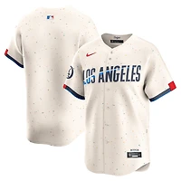 Men's Nike  Cream Los Angeles Dodgers City Connect Limited Jersey