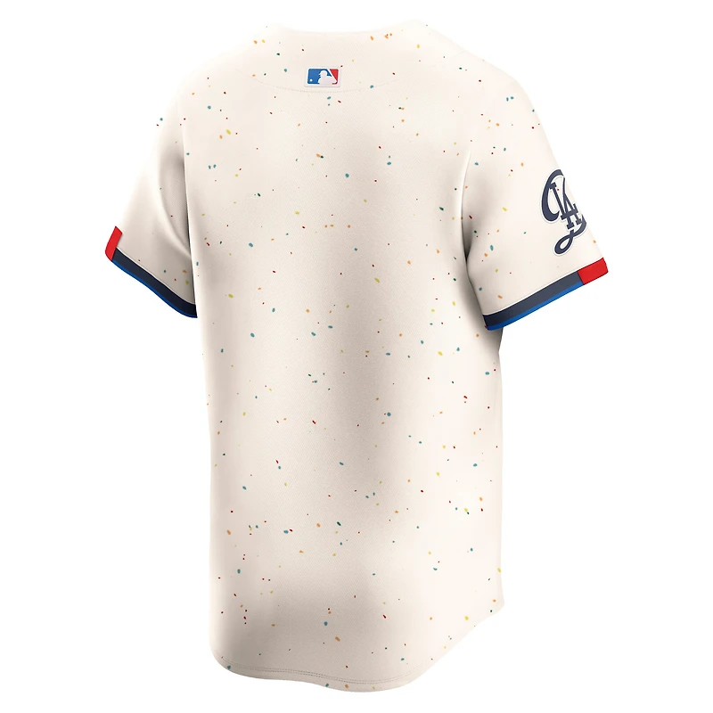 Men's Nike Cream Los Angeles Dodgers City Connect Limited Jersey