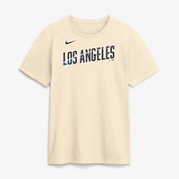 Men's Nike Cream Los Angeles Dodgers City Connect Wordmark T-Shirt