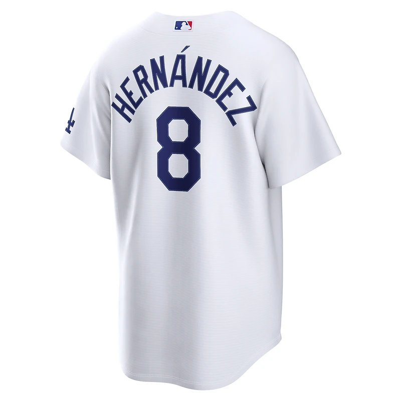 Maillot domicile Nike Enrique Hernández blanc des Dodgers de Los Angeles pour homme