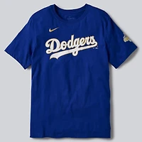 T-shirt Nike Freddie Freeman blanc Los Angeles Dodgers Collection Or 2026 pour homme, nom et numéro