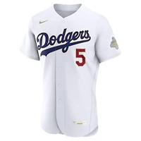 Maillot authentique Nike Freddie Freeman blanc Los Angeles Dodgers Collection Or 2026 pour homme