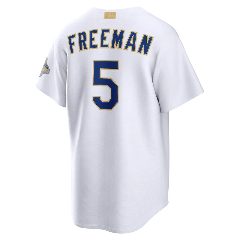 Men's Nike Freddie Freeman White Los Angeles Dodgers 2026 Gold Collection Stadium Jersey