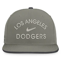 Casquette Nike Pro Dri-FIT grise pour homme, Los Angeles Dodgers