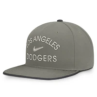 Men's Nike  Gray Los Angeles Dodgers Pro Dri-FIT Snapback Hat